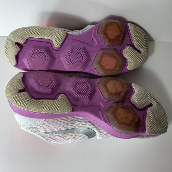 Nike Training Zoom Fit Sneakers Shoes Size 11 Womens White Purple Orange - Picture 9 of 11